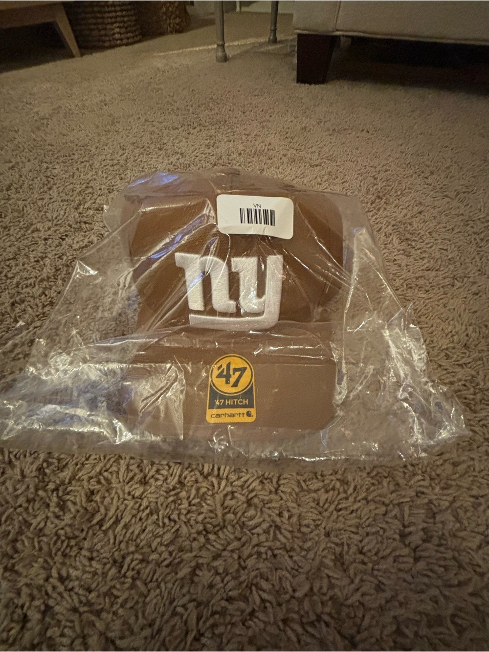 1 hr sale New York Giants Carhartt x '47 Logo Hat NWT in original packaging.OSFA